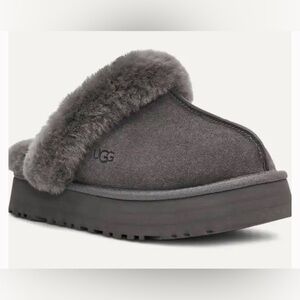 UGG Women's Gray Sheepskin Slippers